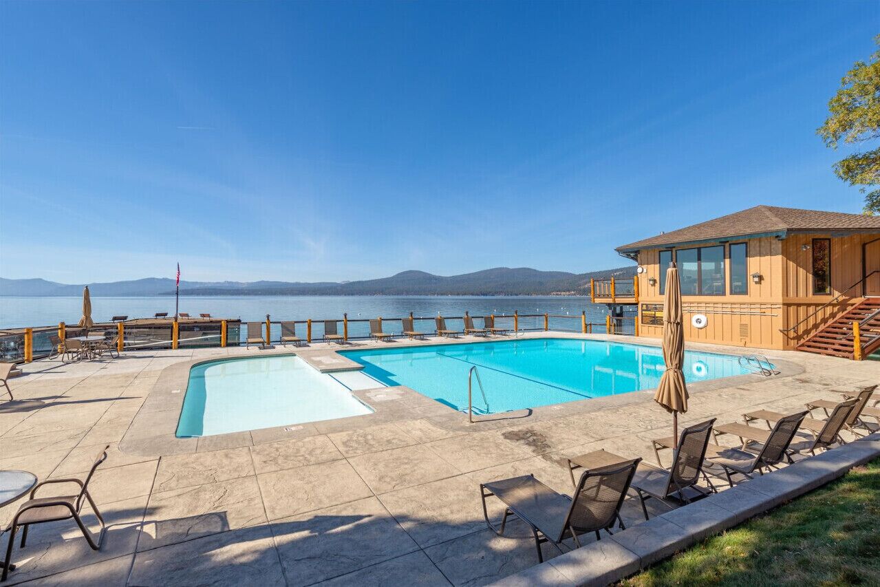 A heated pool