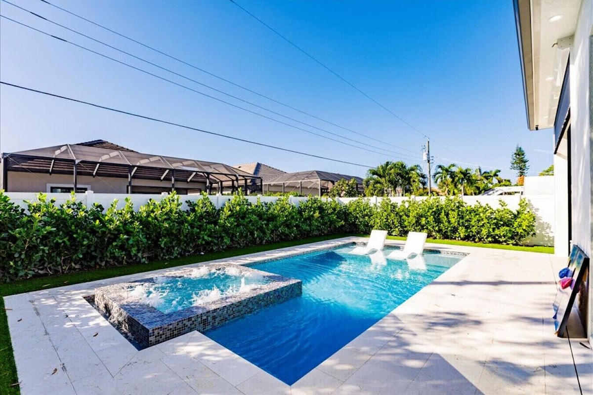Photo 10 of Naples Calming Waves Luxury Beach Home Heated Pool/Spa Pet Friendly Walk 2 Beach