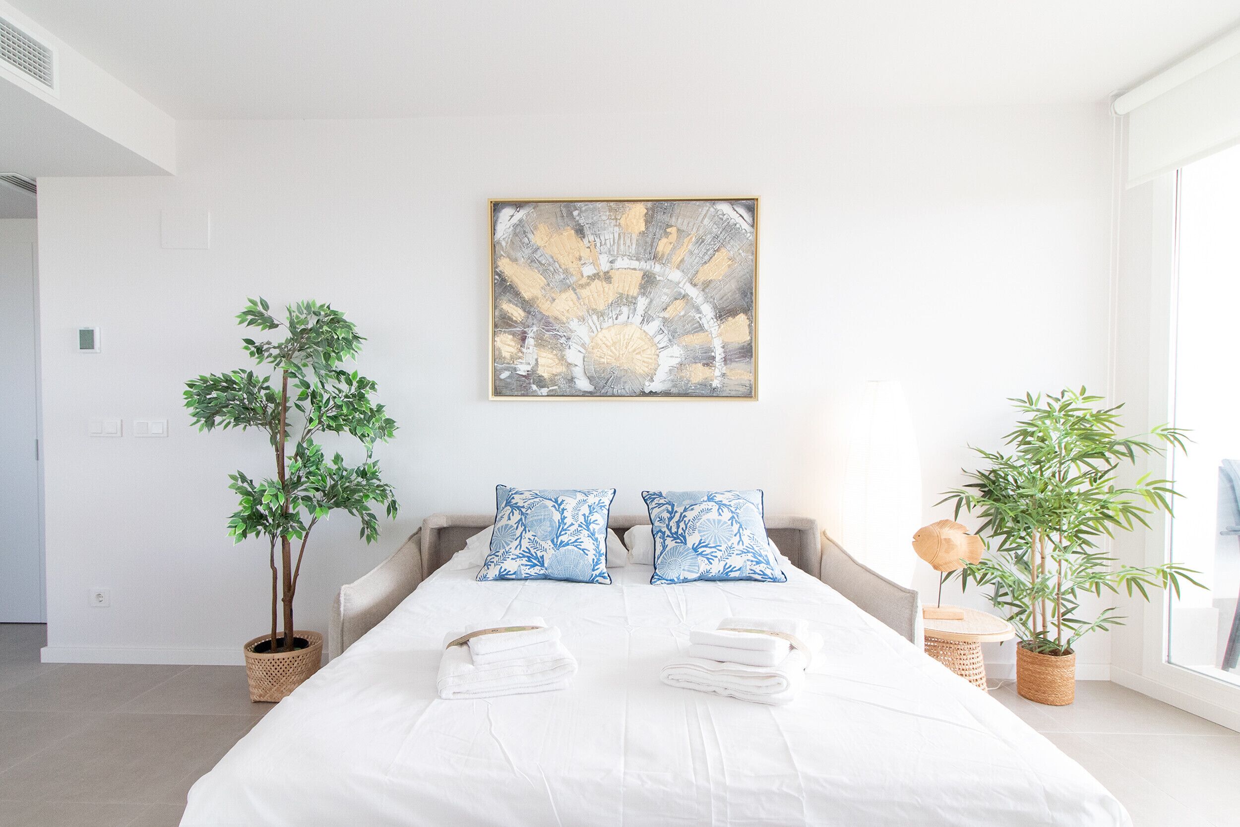 1 dormitorio, tabla de planchar con plancha, wifi gratis y ropa de cama