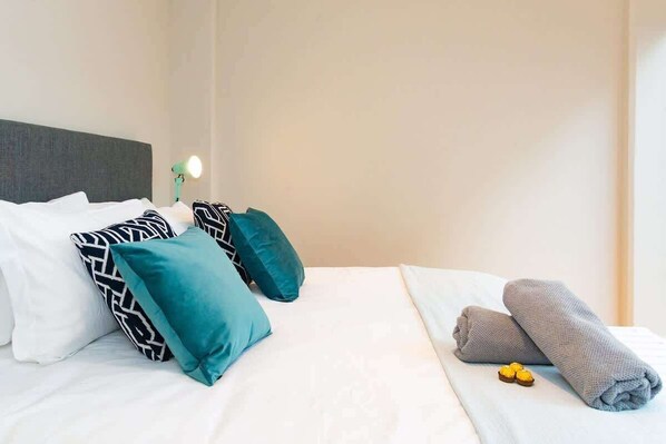 1 bedroom, iron/ironing board, travel crib, WiFi