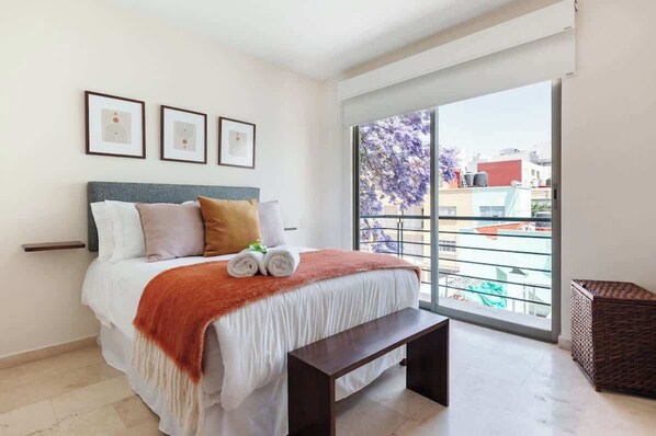 2 bedrooms, iron/ironing board, travel crib, WiFi