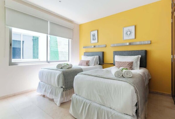 2 bedrooms, iron/ironing board, travel crib, WiFi