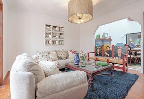 Living area - Beautiful house in Condesa with 2 terraces and 8bd (Ciudad de México)