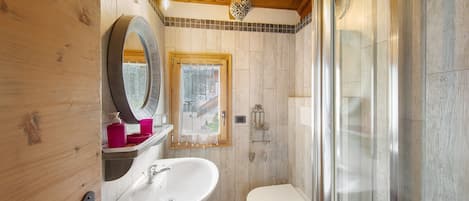 Shower, hair dryer