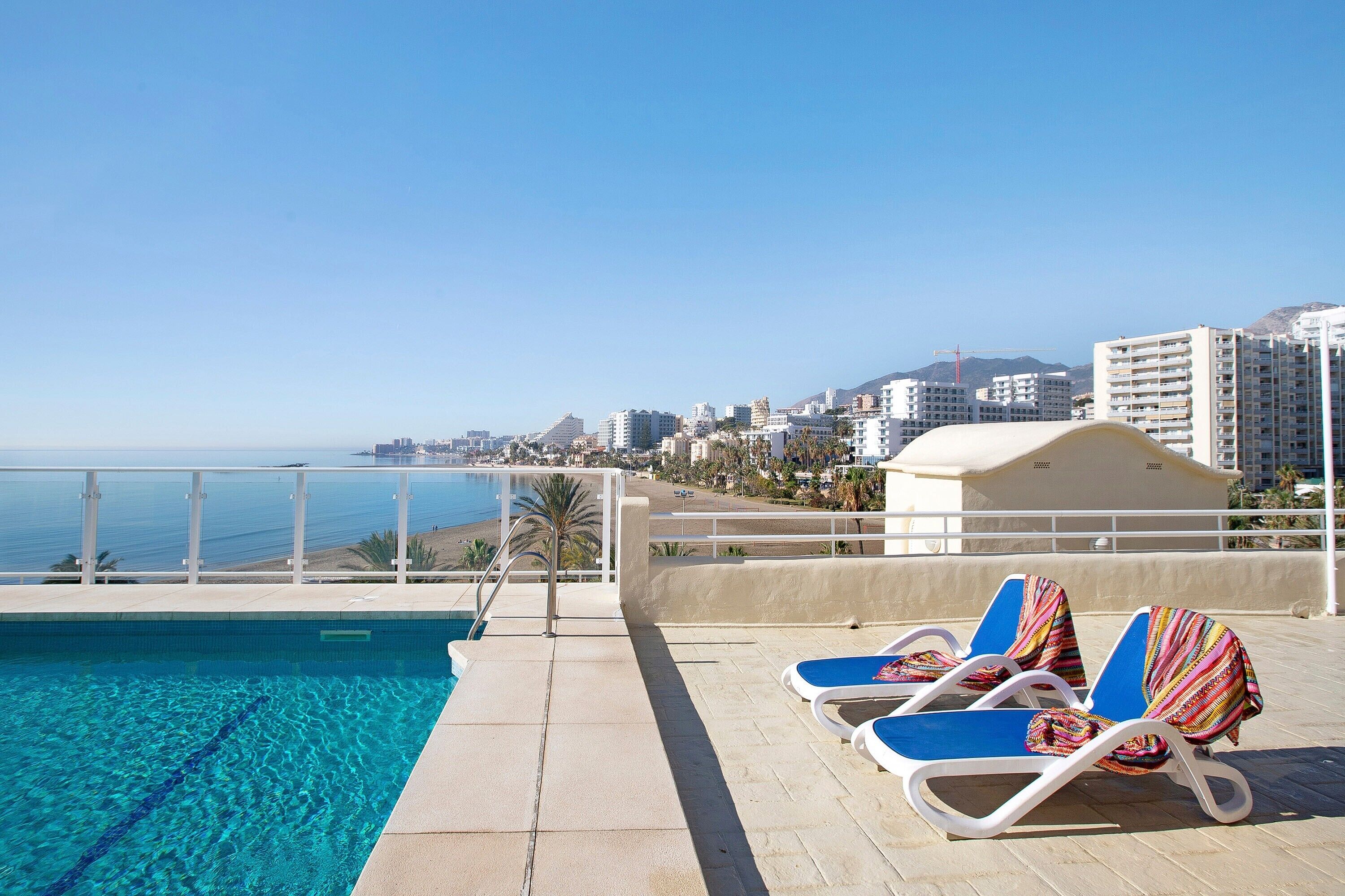 Een verwarmd zwembad