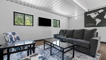 TV connectée, cheminée