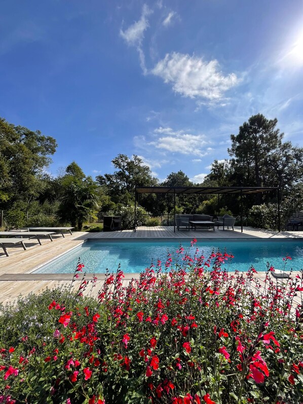 A heated pool