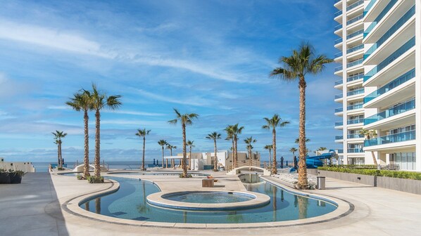 A heated pool