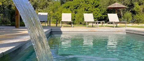 A heated pool