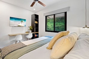 1 dormitorio, escritorio, tabla de planchar con plancha y wifi gratis