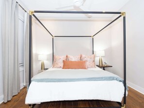 1 bedroom, iron/ironing board, travel crib, WiFi