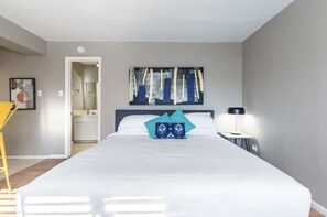 Desk, iron/ironing board, travel cot, free WiFi
