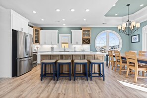 Fridge, microwave, oven, stovetop - All the Views at Ocean Isle Beach, heated private pool, close to beach, great views (Ocean Isle Beach)