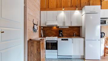 Fridge, microwave, dishwasher, toaster