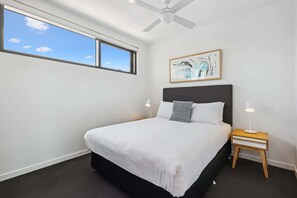 2 bedrooms, iron/ironing board, WiFi, bed sheets
