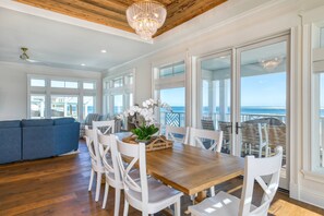Dining - Oceanfront! Luxury Home, Waterfront to Ocean and Inlet, Brand New, Custom, Gourmet Kitchen, Arcade! (Saint Augustine)