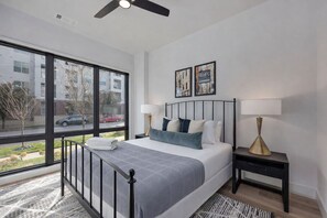 2 bedrooms, iron/ironing board, travel cot, WiFi