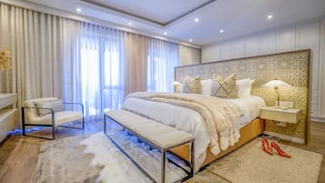 Luxury-Apartment | 1 Schlafzimmer, Bettwäsche aus ägyptischer Baumwolle