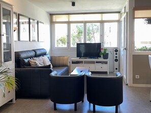 TV, mesa de pingue-pongue