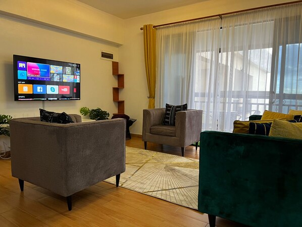 Apartment, 2 Bedrooms, Pool Access | Living area - Luxury Furnished Apartments (Nairobi)