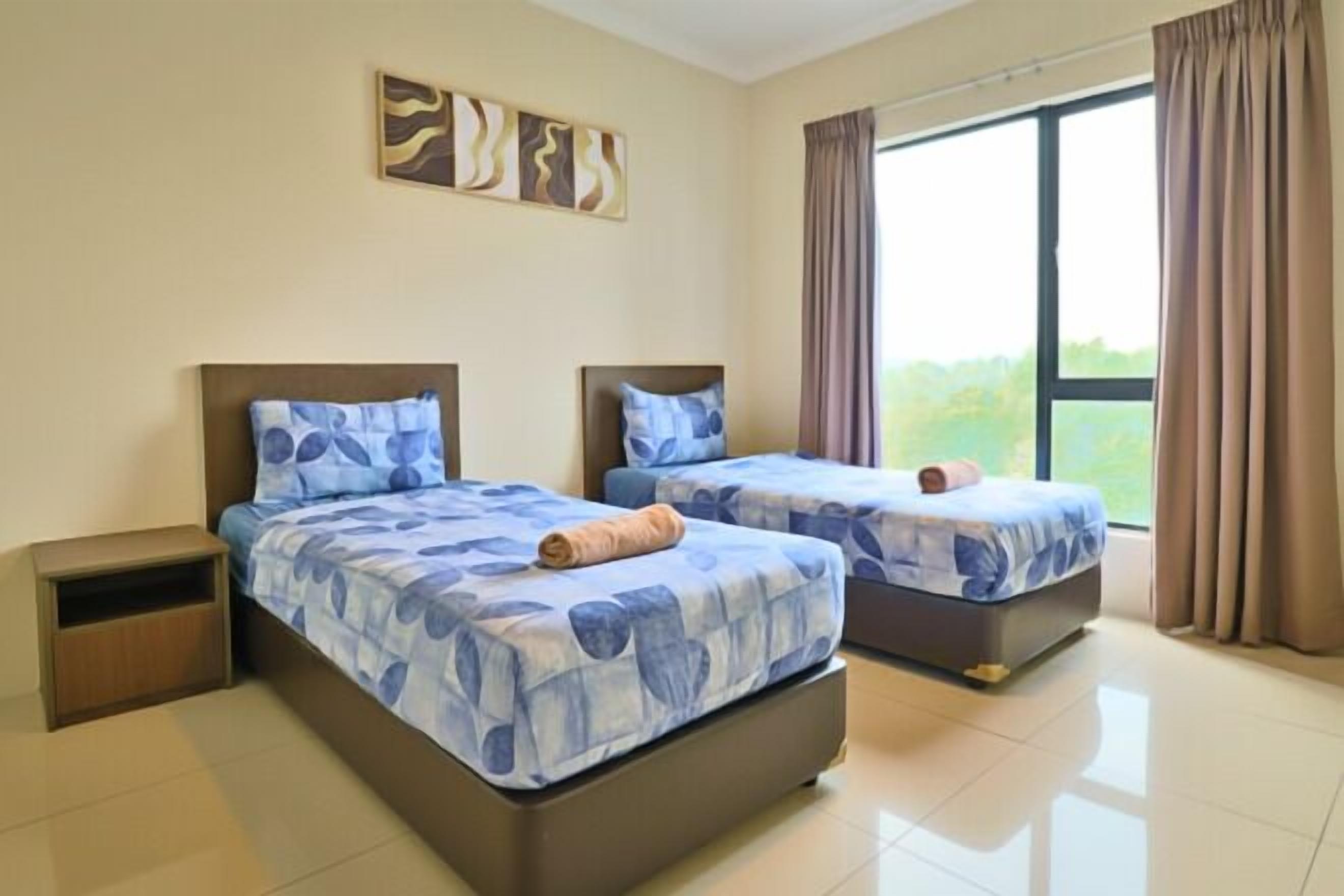 Individually decorated, individually furnished, desk, blackout curtains