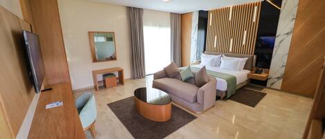 Literie de qualité supérieure, surmatelas, minibar