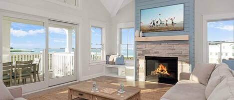 TV, fireplace, ping pong, offices