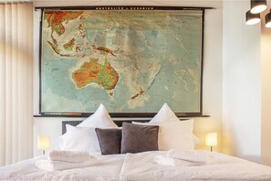 4 slaapkamers, een strijkplank/strijkijzer, wifi, beddengoed