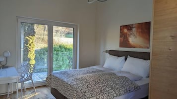 Ferienhaus | 2 Schlafzimmer, kostenloses WLAN, Bettwäsche