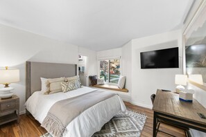 2 slaapkamers, een bureau, een strijkplank/strijkijzer, gratis wifi