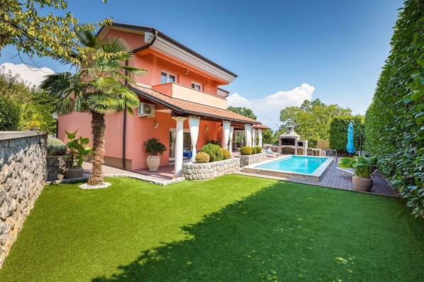 A heated pool