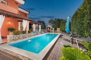 A heated pool