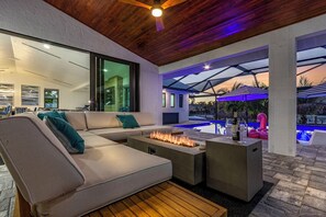 A heated pool