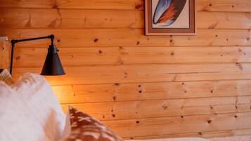 1 bedroom, desk, iron/ironing board, travel crib