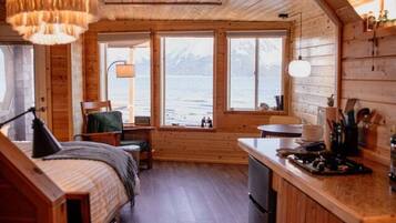 1 chambre, bureau, fer et planche Ă repasser, lit parapluie