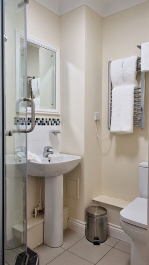 シャワー、バスアメニティ (無料)、ヘアドライヤー、タオル