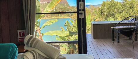 Cottage Exclusif, vue lac | Vue de la chambre