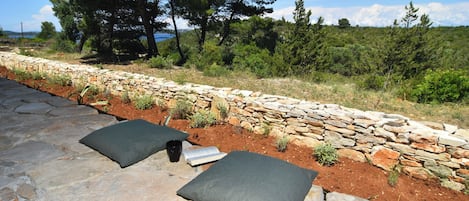 Blick von der Unterkunft