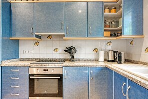 Fridge, oven, stovetop, dishwasher
