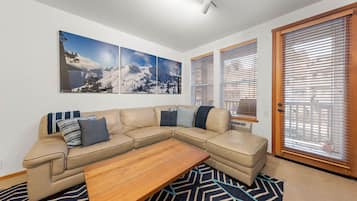 Télévision, cheminée, lecteur de DVD, table de tennis de table