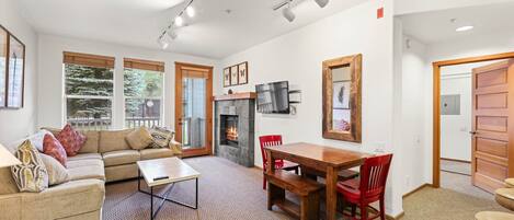 TV, fireplace, DVD player, ping pong