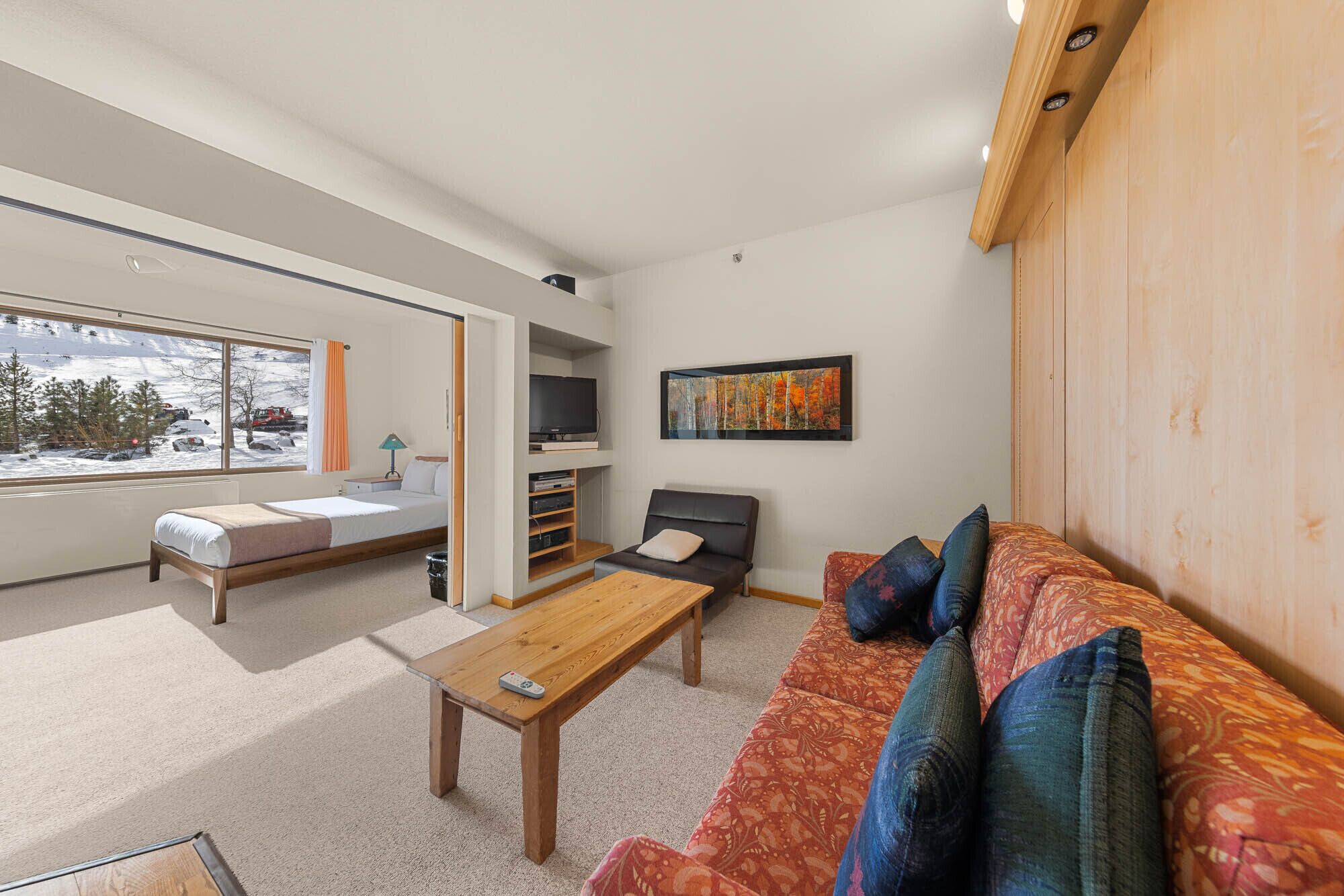 Télévision, lecteur de DVD, table de tennis de table