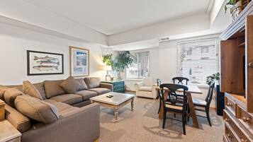 Televisio, DVD-soitin, pöytätennispöytä