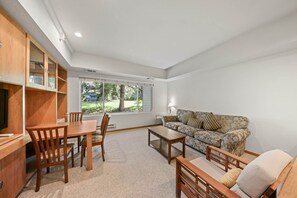 Televisión, reproductor de DVD y tenis de mesa 