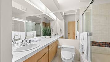 Hair dryer, towels