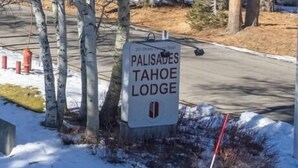 A sign for Palisades Tahoe Lodge.