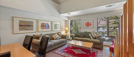 TV, DVD player, ping pong