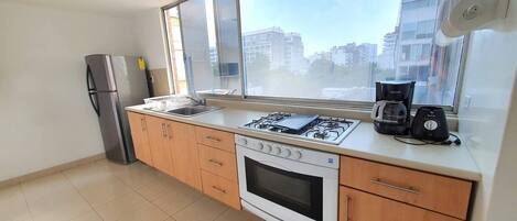 Microwave, coffee/tea maker