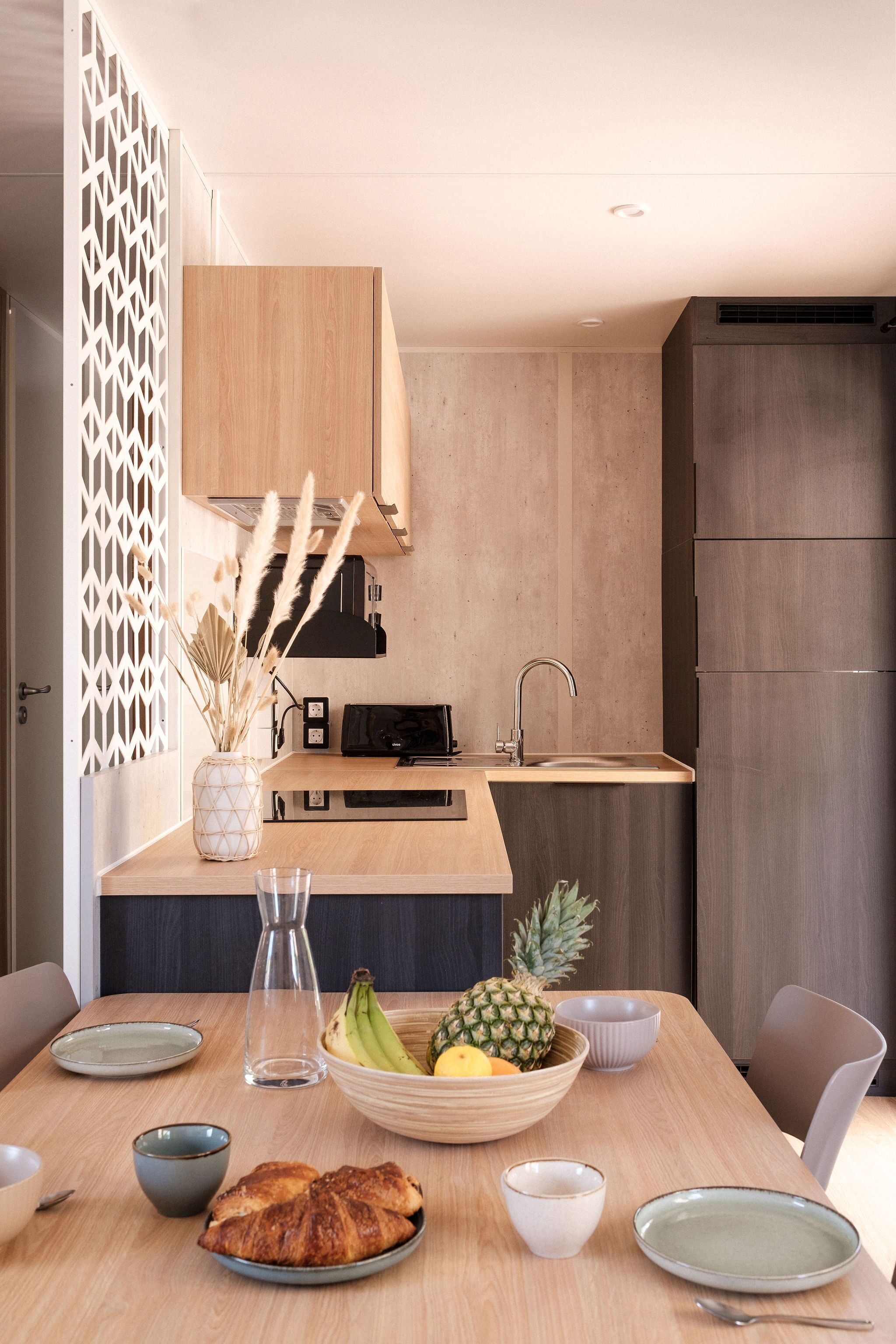 Casa de campo Signature | Cocina privada | Hervidor eléctrico, tostadora y trona infantil