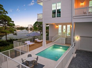 A heated pool - "62 Blue View" Lakefront Private Pool Short Walk to the Beach (Santa Rosa Beach)